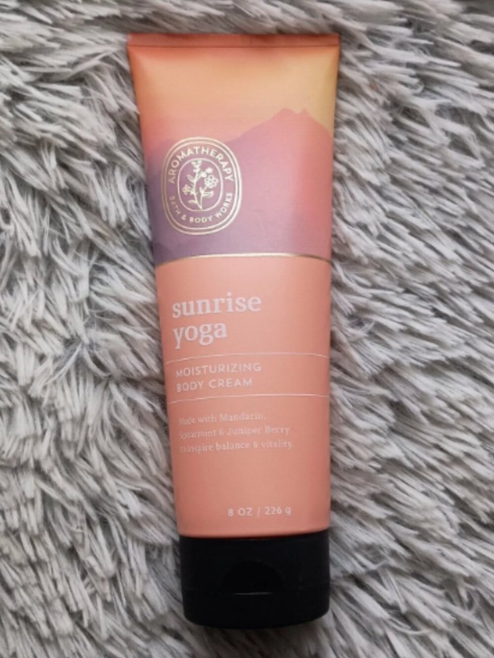 BATH & BODY WORKS AROMATHERAPY SUNRISE YOGA MOISTURIZING BODY CREAM LOTION 8 OZ